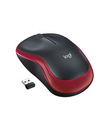 Mysz Logitech M185 910-002237 (optyczna; 1000 DPI; kolor czerwony)