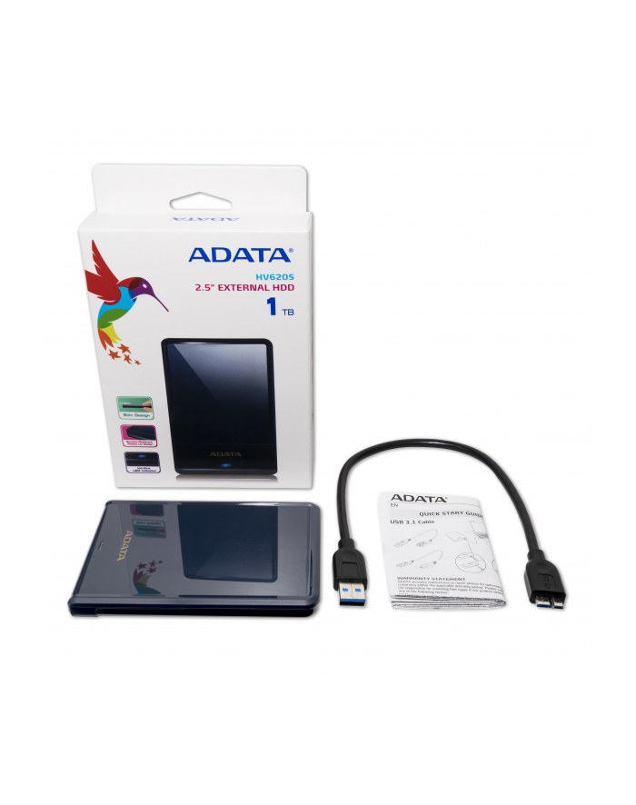 Dysk zewnętrzny HDD ADATA HV620s AHV620S-1TU3-CBL (1 TB; 2.5 ; USB 3.0; kolor niebieski) główny