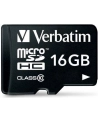 Karty pamięci Verbatim  44082 (16GB; Class 10; + adapter) - nr 40