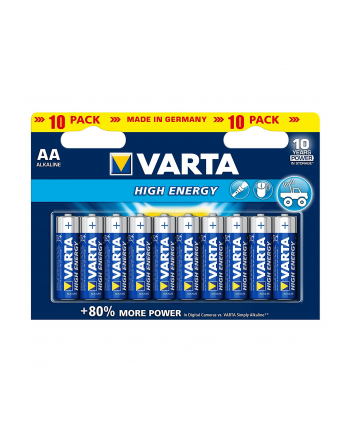 Baterie alkaliczne    VARTA  HighEnergy AA LR06 (x 10)