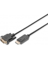 Kabel DIGITUS  AK-340306-030-S (DisplayPort M - DVI M; 3m; kolor czarny) - nr 4