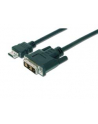 Kabel DIGITUS  DK-330300-020-S (HDMI M - DVI M; 2m; kolor czarny) - nr 1