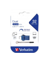 Pendrive Verbatim Store n Go 49966 (32GB; USB 3.0  USB-C; kolor niebieski) - nr 5