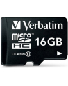 Karty pamięci Verbatim  44082 (16GB; Class 10; + adapter) - nr 5