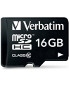 Karty pamięci Verbatim  44082 (16GB; Class 10; + adapter) - nr 34