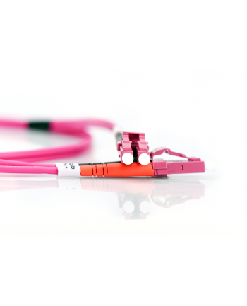 Kable sieciowe DIGITUS DK-2533-02-4 (LC - LC; 2m; kolor różowy) nr 2