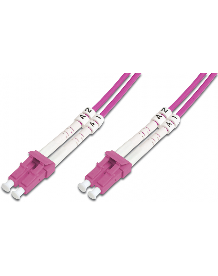 Kable sieciowe DIGITUS DK-2533-02-4 (LC - LC; 2m; kolor różowy) główny
