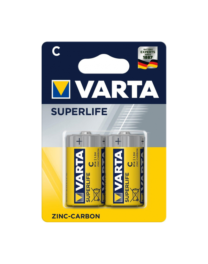 Baterie cynkowo-węglowe VARTA Superlife 2014101412 (Zn-C; x 2) główny