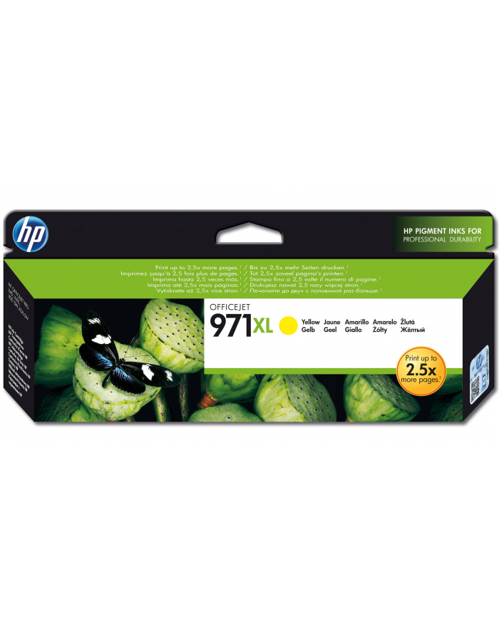 hewlett-packard Tusz HP CN628AE (oryginał HP 971Xl  HP971XL; 83 ml; żółty) główny