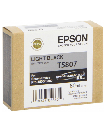 Wkład atramentowy Epson Czarny Stylus do 3800 - light (80ml)