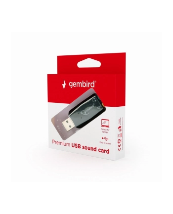 Karty dźwiękowe GEMBIRD SC-USB2.0-01 (Zewnętrzna; Jack 3 5mm  USB 2.0)
