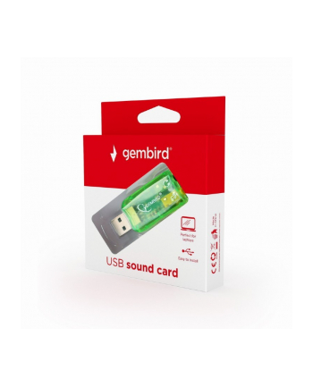 Karty dźwiękowe GEMBIRD SC-USB-01 (Zewnętrzna; Jack 3 5mm  USB 2.0)