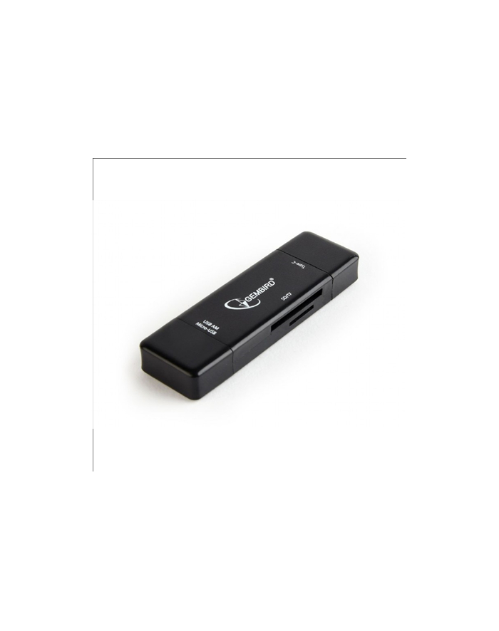 Czytnik kart GEMBIRD UHB-CR3IN1-01 (Zewnętrzny; MicroSD  MicroSDHC  SDHC  Secure Digital) główny