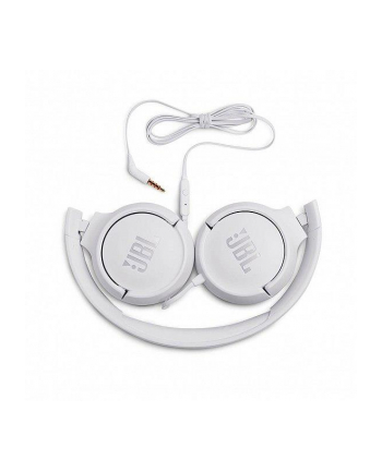 Słuchawki JBL TUNE500 JBLT500WHT (nauszne; z wbudowanym mikrofonem; kolor biały)