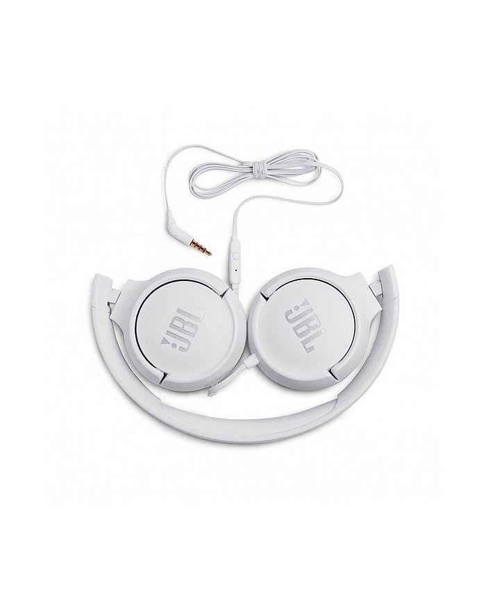 Słuchawki JBL TUNE500 JBLT500WHT (nauszne; z wbudowanym mikrofonem; kolor biały) główny