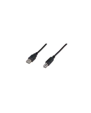Kabel DIGITUS  AK-300102-010-S (USB 2.0 typu A M - USB typ B M; 1m; kolor czarny)