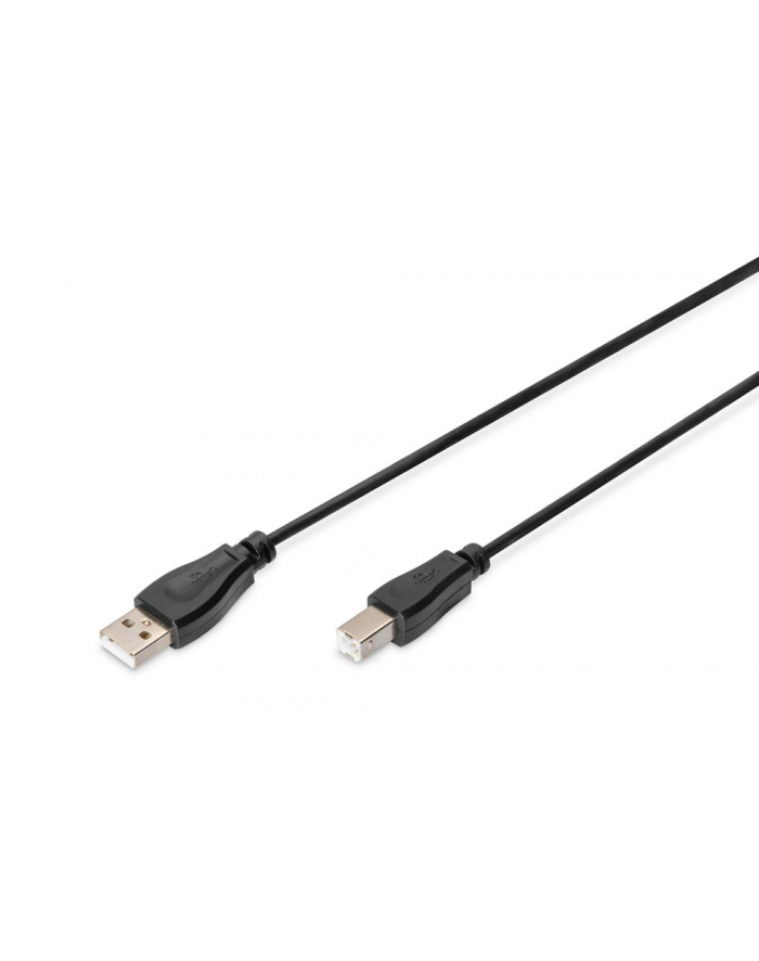 Kabel DIGITUS  AK-300102-010-S (USB 2.0 typu A M - USB typ B M; 1m; kolor czarny) główny