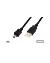 Kabel DIGITUS  AK-300130-030-S (Mini USB M - USB 2.0 M; 3m; kolor czarny) - nr 1