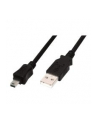 Kabel DIGITUS  AK-300130-030-S (Mini USB M - USB 2.0 M; 3m; kolor czarny) - nr 3