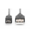 Kabel DIGITUS  AK-300130-030-S (Mini USB M - USB 2.0 M; 3m; kolor czarny) - nr 9