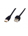 Kabel DIGITUS  DK-300202-018-S (USB 2.0 M - USB 2.0 F; 1 8m; kolor czarny) - nr 1