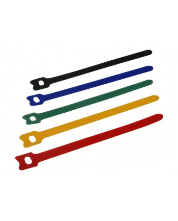 digitus Zestaw opasek kablowych typu rzep 150mm x 12mm x 2.6mm różne kolory