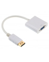 Adapter GEMBIRD A-DPM-VGAF-02-W (DisplayPort M - D-Sub (VGA) F; 0 15m; kolor biały) - nr 1