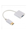 Adapter GEMBIRD A-DPM-VGAF-02-W (DisplayPort M - D-Sub (VGA) F; 0 15m; kolor biały) - nr 2