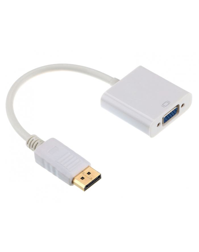 Adapter GEMBIRD A-DPM-VGAF-02-W (DisplayPort M - D-Sub (VGA) F; 0 15m; kolor biały) główny