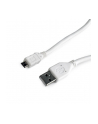 Kabel GEMBIRD CCP-mUSB2-AMBM-W-0.1M (USB 2.0 typu A M - Micro USB typu B M; 0 10m; kolor biały) - nr 1