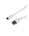 Kabel GEMBIRD CCP-mUSB2-AMBM-W-0.1M (USB 2.0 typu A M - Micro USB typu B M; 0 10m; kolor biały) - nr 2