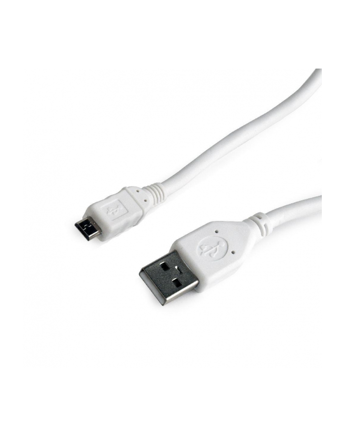 Kabel GEMBIRD CCP-mUSB2-AMBM-W-0.1M (USB 2.0 typu A M - Micro USB typu B M; 0 10m; kolor biały) główny