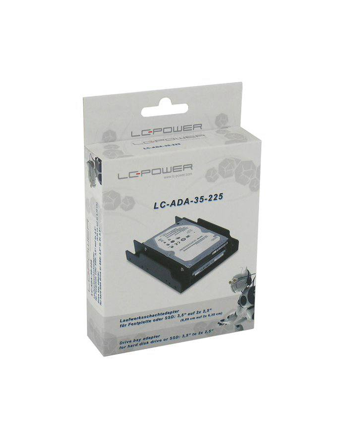 Adapter LC-POWER LC-ADA-35-225 (3.5 ; Plastik; kolor czarny) główny