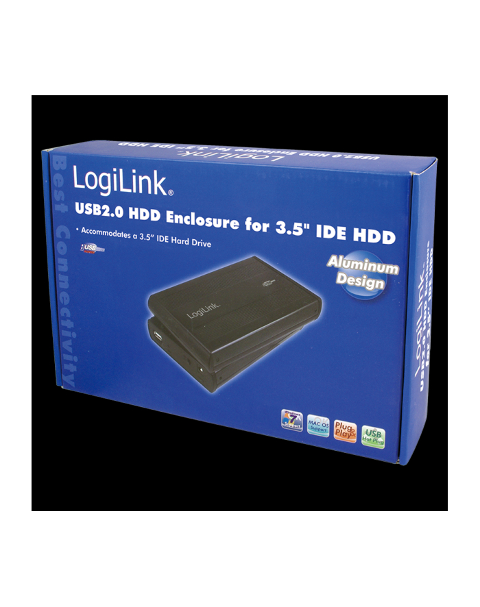 Obudowa LogiLink UA0066 (3.5 ; USB 2.0; Aluminium; kolor czarny) główny