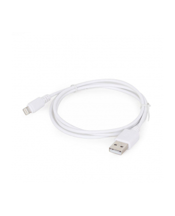 Kabel GEMBIRD CC-USB2-AMLM-W-1M (USB 2.0 typu A M - Apple 8-Pin M; 1m; kolor biały)