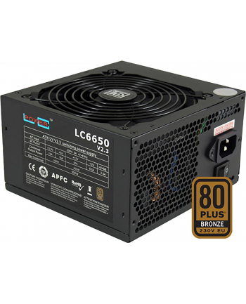 Zasilacz LC-POWER  LC6650 V2.3 (650 W; Aktywne; 120 mm)