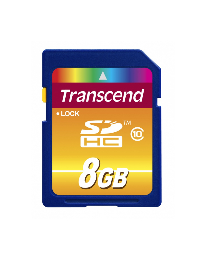 Pamięć SECURE DIGITAL TRANSCEND SDHC10 Card 8GB TS8GSDHC10 Class 10 główny
