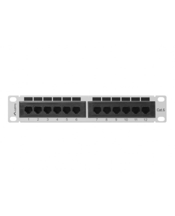 Patch panel Lanberg PPU6-9012-S (1U; 10 ; kat. 6; UTP; 12xRJ-45)