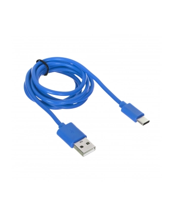 Kabel IBOX IKUMTCB (USB 2.0 typu A - USB typu C ; 1m; kolor niebieski)