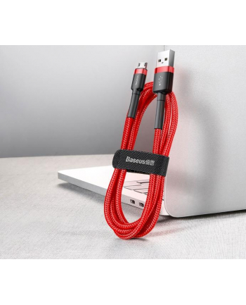 Kabel Baseus cafule CAMKLF-B09 (USB M - Micro USB M; 1m; kolor czerwony)