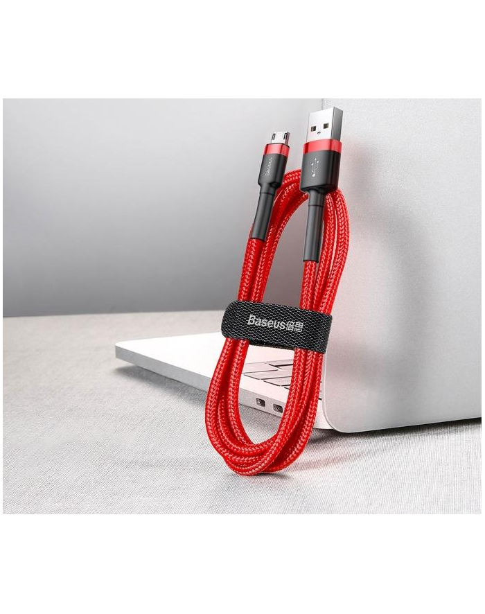 Kabel Baseus cafule CAMKLF-B09 (USB M - Micro USB M; 1m; kolor czerwony) główny