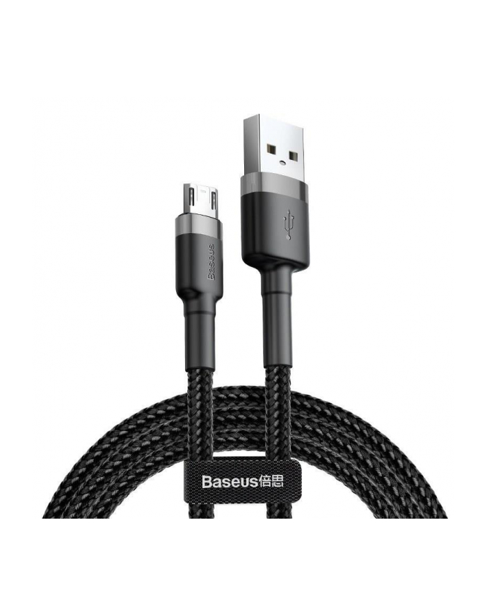 Kabel Baseus cafule CAMKLF-BG1 (USB M - Micro USB M; 1m; Szaro-czarny) główny