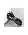 Kabel Baseus cafule CAMKLF-C91 (USB M - Micro USB M; 2m; kolor czarno-czerwony) - nr 22
