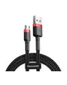 Kabel Baseus cafule CAMKLF-C91 (USB M - Micro USB M; 2m; kolor czarno-czerwony) - nr 27