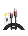 Kabel Baseus cafule CAMKLF-C91 (USB M - Micro USB M; 2m; kolor czarno-czerwony) - nr 29