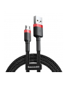 Kabel Baseus cafule CAMKLF-C91 (USB M - Micro USB M; 2m; kolor czarno-czerwony) - nr 6