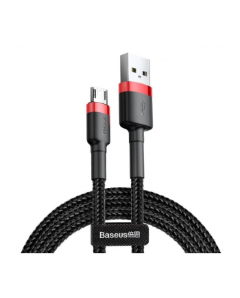 Kabel Baseus cafule CAMKLF-C91 (USB M - Micro USB M; 2m; kolor czarno-czerwony)