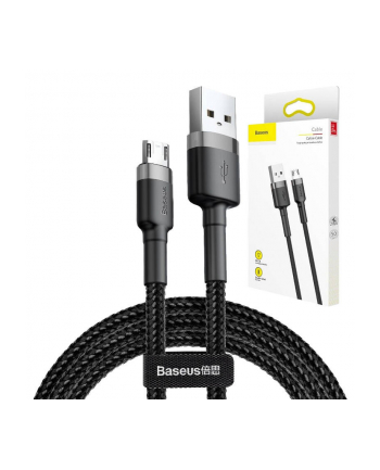 Kabel Baseus cafule CAMKLF-CG1 (USB M - Micro USB M; 2m; Szaro-czarny) nr 1