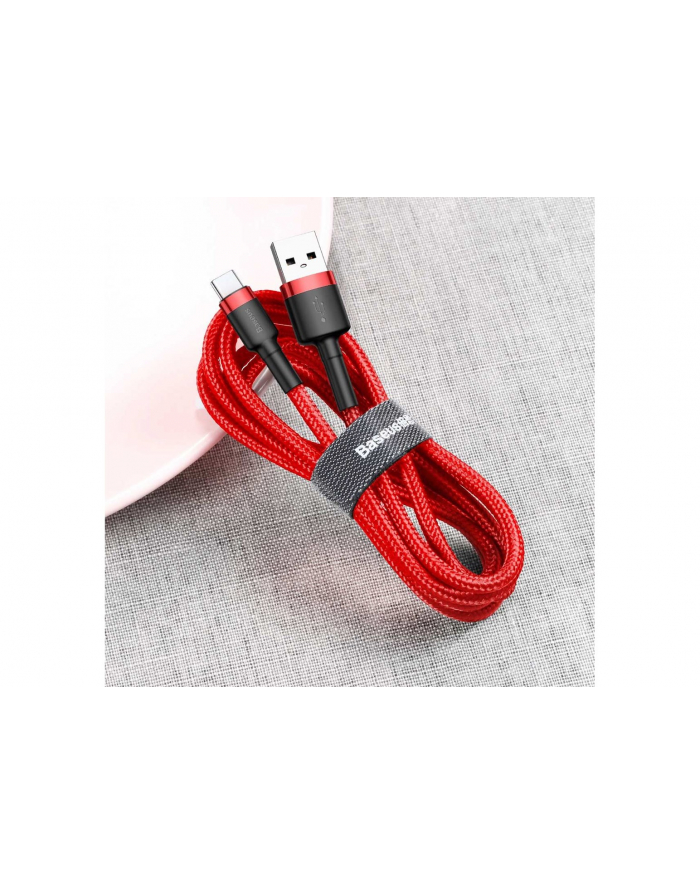 Kabel Baseus Cafule CATKLF-A09 (USB 2.0 - USB typu C ; 0 50m; kolor czerwony) główny