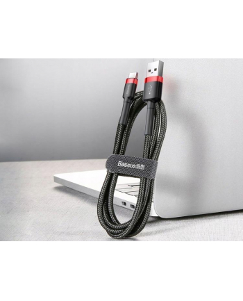 Kabel Baseus Cafule CATKLF-A91 (USB 2.0 - USB typu C ; 0 50m; kolor czarno-czerwony)